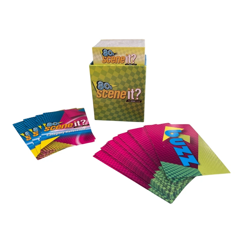 Scene It Game 80's Edition Complete Set of Cards Trivia and Buzz - Image 1 of 1