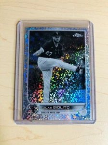 2022 Lucas Giolito Topps Chrome #94 Black & White Mini-Diamond Refractor - Picture 1 of 2