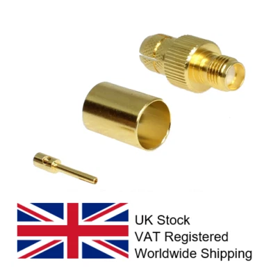 NETWORK MATERIALS LTD SMA Crimp Jack for LMR300/5D-FB