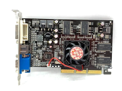Vintage GeForce FX 5200 256MB DDR AGP S-Video VGA Graphics Card - Bad Fan - Image 1 of 4