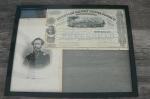 1872 Cincinnati Railroad Tunnel Co Aktienzertifikat I/S von Gen. John C. Fremont - Bild 1 von 3