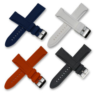 Quality Silicone Rubber Watch Divers Strap 18mm 20mm 22mm 24mm Dive Band Sports