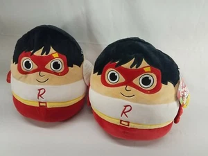 2 Ryan's World Red Titan 13" Squishmallow Plush Pillow toys by Kellytoy New - Picture 1 of 3