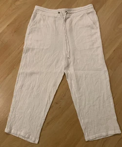 Joie white cotton women’s designer pants plus size 1XL - Picture 1 of 5