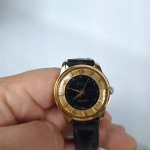 Vintage Omax Watch Men 21 Jewels Wind Up Watch Work Perfect - Picture 1 of 15
