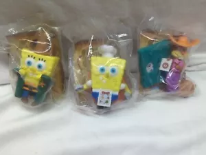 NIP Spongebob Pest Of The West  Burger King Kids Meal Toys 2007 Set Of 3 - Picture 1 of 8