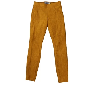 Old Navy Stevie Faux Suede Pull On Mid Rise Career Leggings Brown S (28x28) - Picture 1 of 12
