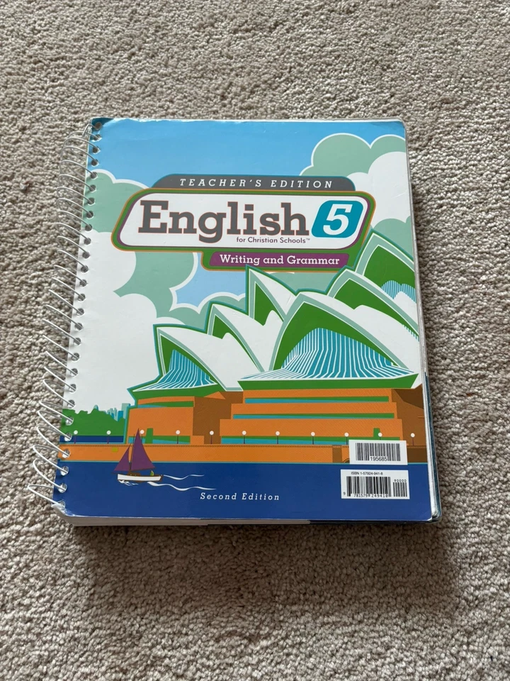 BJU Press English Gr 5 Teacher's Edition w/ CD Rom - Image 1 of 1