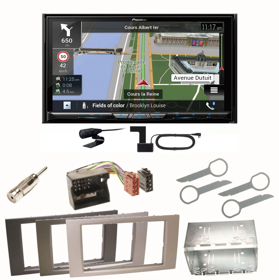 Pioneer AVIC-Z930DAB Bluetooth USB Einbauset für Ford Focus C-Max Fiesta Transit - Bild 1 von 1