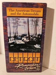 Detroit, Remember When II, The American Dream & The Automobile, Vhs Tape - Imagen 1 de 3