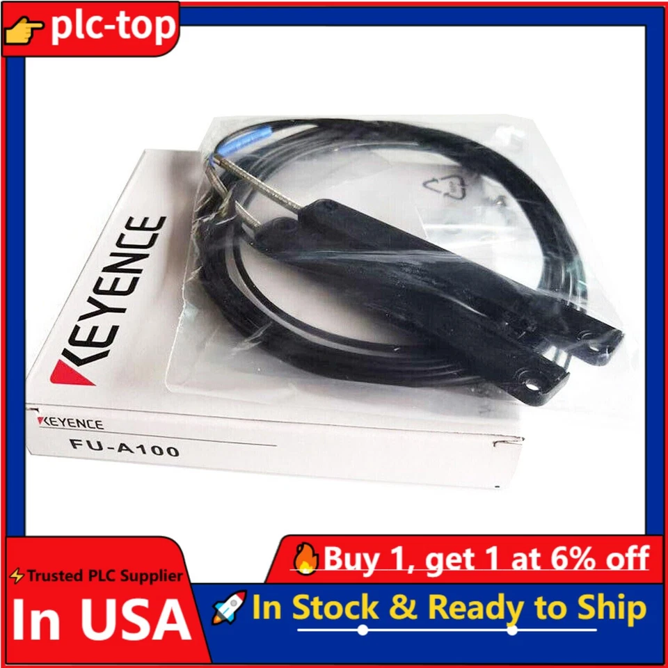 KEYENCE FU-A100 FUA100 Fiber Optic Sensor  US Free TAX - Image 1 of 1