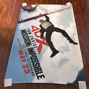 TOM CRUISE MISSION IMPOSSIBLE TFR 4DX 2025 fermata bus orig. Locandina film 48x70i - Foto 1 di 10