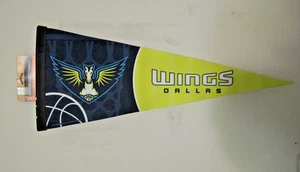 DALLAS WINGS PREMIUM  SOFT FELT WALL PENNANT NAVY BOLT GREEN LOGO WNBA NEW - Picture 1 of 1