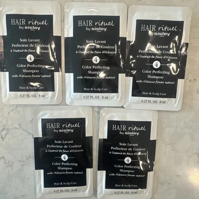 5 x Sisley Hair Rituel Color Perfecting Shampoo Sample #4 - 8ml/.27oz ea. - Image 1 of 3