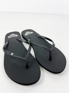 Sandalias chanclas para mujer ROXY 'Bermuda II', talla 8-9 negras - Imagen 1 de 6