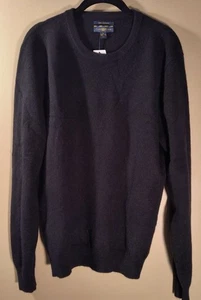 Club Room Black Mens Medium 100% Cashmere Sweater Lightweight Warm - Picture 1 of 4