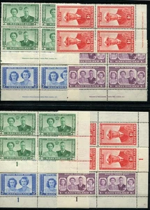 BASUTOLAND 1947 ROYAL VISIT IMPRINT AND PLATE BLOCKS NHM - Picture 1 of 1