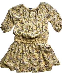 MODA INTERNATIONAL sz M Women's 100% Silk Cottage Fairy Garden Party Lined Boho - Picture 1 of 10