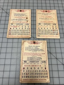 TOLLES Lot von 3 Original - 1908, 1914 & 1915 - Wandkalender "Berühmte Zitate" - Bild 1 von 7