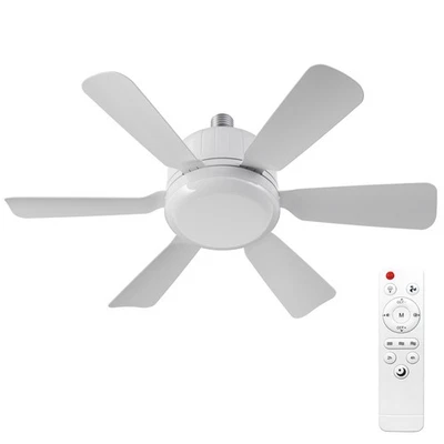 Silent Removable Fan Blade Fan Light Six Blade Fan Light 3000K-6500K Farbte 7X8V - Bild 1 von 4