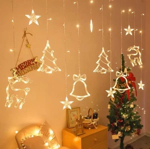 Led String Lights Christmas New Year Atmosphere Lights Curtain Lights - Picture 1 of 9