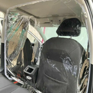 Divisor de partición de coche transparente protector contra estornudos película protector-Uber, Lyft, taxi - Imagen 1 de 7