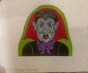 Patti Mann Hand Painted DRACULA Needlepoint Canvas - Picture 1 of 1
