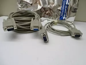 MICRO CONNECTORS 25FT Serial Extension DB9 Male to Female Cable - Picture 1 of 5