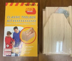 RED TOOLBOX Kids Carpentry Kit Build a Wood Tool Box 8 & up Level 1 0127743 - Picture 1 of 9