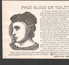 Quack Mask Device Victorian Wrinkle Cure Sylvan Toilet Glove Detroit Trade Card