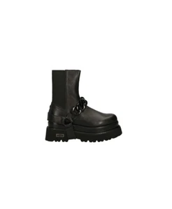 SCARPE ANFIBIO STIVALI DONNA CULT GRETA 3341 CLW334101 PELLE NERO ORIGINALE AI - Picture 1 of 4