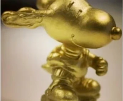 Schleich 2016 San Diego Comic Con SDCC exklusiv 2" goldfarben Woodstock — NEU - Bild 1 von 4