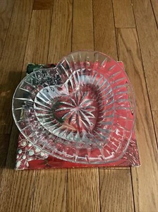 Mikasa Desire Crystal Heart Shaped Dish 7.7”x7.5”x 2.25” Boxed - Picture 1 of 8