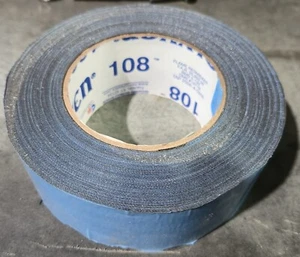 Polyken 108FR Black Flame Retardant Double Sided Cloth Tape 2" x 25 yards - Picture 1 of 3