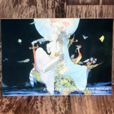 Final Fantasy Art Museum Card An Embrace Under The Moon #185 Yoshitaka Amano FFV