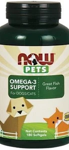 1 Bottle of NOW Pets Animal Omega-3 Support For Joints, Brain & Immune Function - Picture 1 of 1