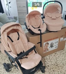 trio passeggino usato ottime condizioni. Marca cam. Colore rosa - Foto 1 di 1