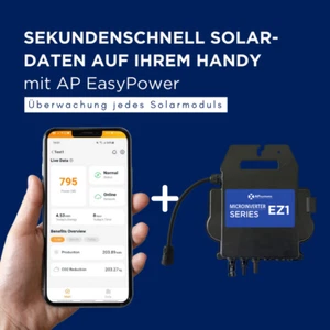 APsystems Mikrowechselrichter 400W für Balkonkraftwerk Integriertes Wi-Fi - Bild 1 von 3