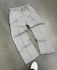 Oversized y2k Grey baggy Sweatpants~~ NEW - Picture 1 of 3