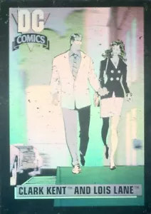 Holograma Impel DC Cosmic Cards DCH1 Clark Kent y Lois Lane, ¡Bonito! - Imagen 1 de 2