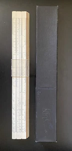 VINTAGE 1976 Logarithmic RULER Soviet Slide Rule USSR Calculator With Case - Picture 1 of 7