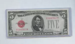 1928 GEM AU 1928 MULE FIVE DOLLAR BILL PLATE 966 BEAUTY AND RARE CRISP - Picture 1 of 1