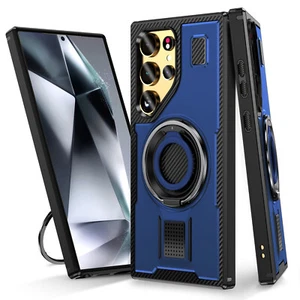 360° Rotate Ring Stand Shockproof Case Cover For Samsung Galaxy S25 S24 S23Ultra - Picture 1 of 21