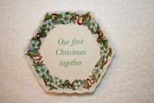 SPODE Our First Christmas Together 5" Trinket Dish 2007 with box FREE SHIPPING