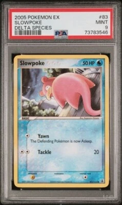 2005 POKEMON EX DELTA SPECIES #83 SLOWPOKE PSA 9 MINT - Image 1 of 2