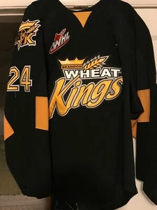 2010-14 WHL BRANDON WHEAT KINGS JENS MEILLEUR GAME WORN HOCKEY JERSEY - Picture 1 of 2