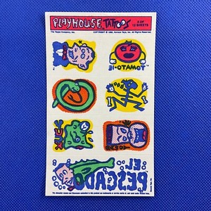 PEE-WEE'S PLAYHOUSE FUN PAK Tattoos Card #5 of 12 Pee-Wee Herman Topps 1988