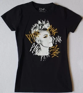 PINK Beautiful Trauma World Tour Junior Size Small Black T-Shirt - Picture 1 of 4