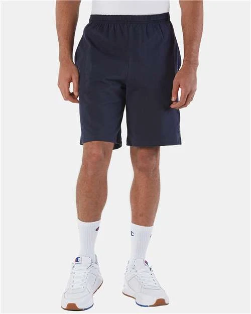 9" Inseam Cotton Jersey Champion Shorts with Pockets 8180 - Image 1 of 1
