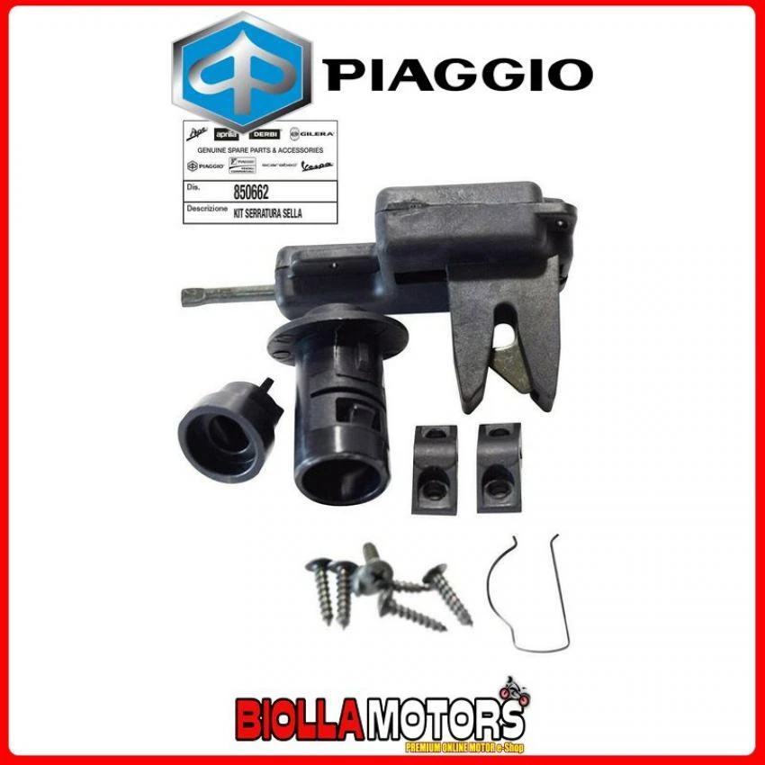850662 | KIT SERRATURA SELLA | PIAGGIO RICAMBI ORIGINALI